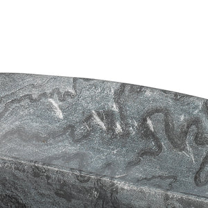 Jamie Young Long Oval Marble Bowl in Grey Marble