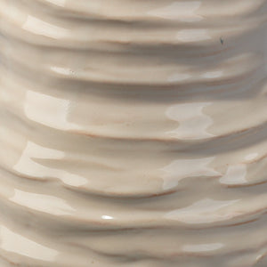 Jamie Young Large Marine Vase in Pearl Cream Ceramic