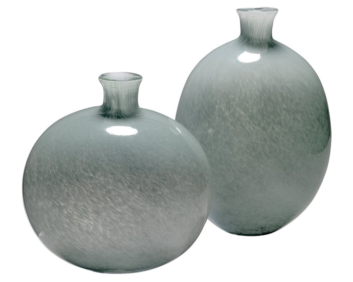 Jamie Young Minx Decorative Vases in Grey Glass (set of 2)