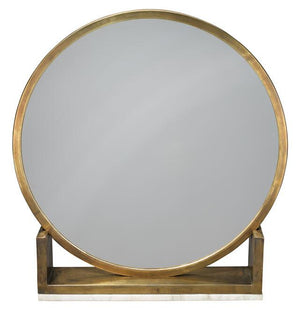Jamie Young Odyssey Standing Mirror in Antique Brass