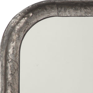Jamie Young Principle Vanity Mirror in Silver Leaf Metal