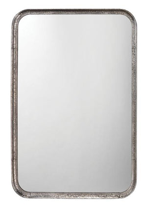 Jamie Young Principle Vanity Mirror in Silver Leaf Metal