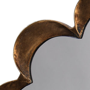 Jamie Young Scalloped Mirror in Antique Brass