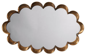 Jamie Young Scalloped Mirror in Antique Brass