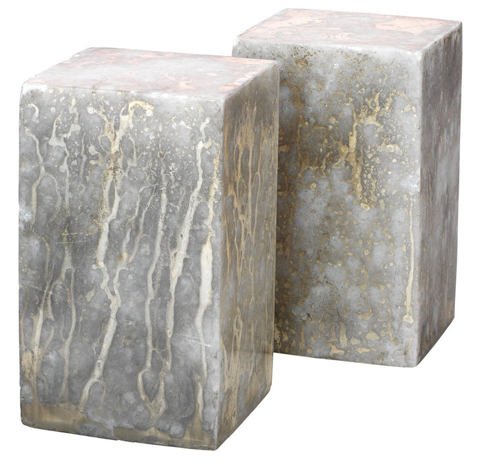Jamie Young Slab Rectangle Bookends in Silver and Gold (set of 2)