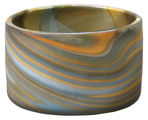 Jamie Young Small Terrene Vase in Grey Swirl Glass