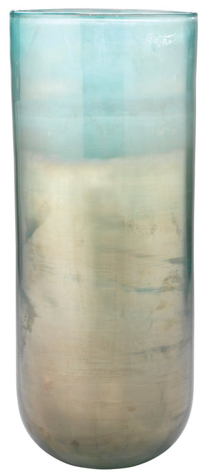 Jamie Young Large Vapor Vase in Metallic Aqua