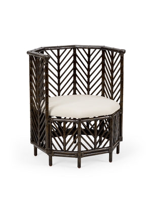 Angelica Bamboo Black Wash Chair