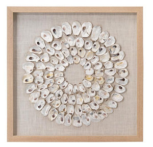Jamie Young Maldives Framed Wall Art in White Abalone Shells