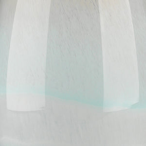 Jamie Young Dewdrop Table Lamp in Sky Blue Glass with Classic Drum in White Linen