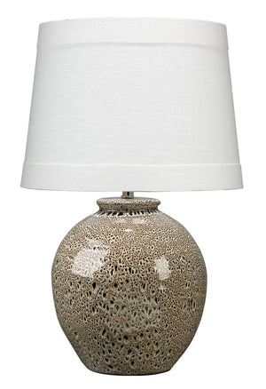 Jamie Young Vagabond Table Lamp in Brown Reactive Glaze Ceramic