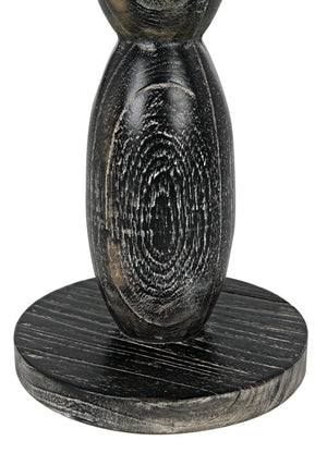 Noir Freia Sculpture, Cinder Black
