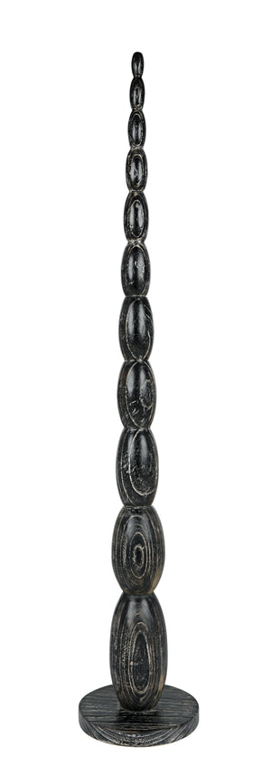 Noir Freia Sculpture, Cinder Black