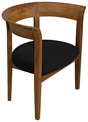 Noir Webster Club Chair, Teak