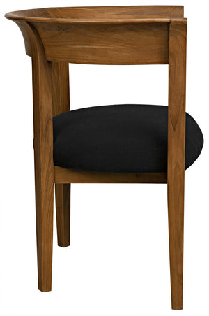Noir Webster Club Chair, Teak
