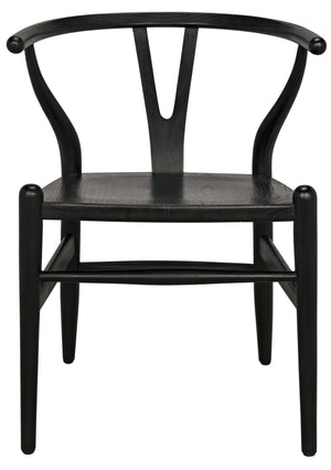 Noir Zola Chair, Charcoal Black