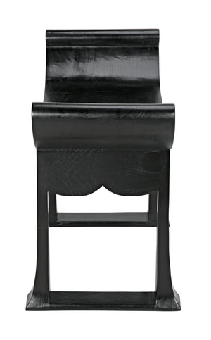 Noir Wey Side Table, Charcoal Black