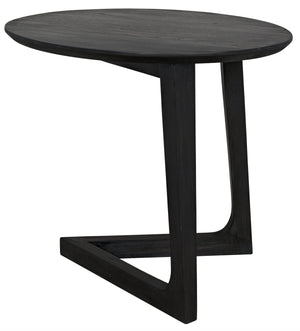 Noir Cantilever Table, Charcoal Black