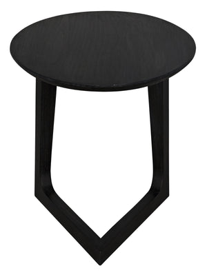 Noir Cantilever Table, Charcoal Black