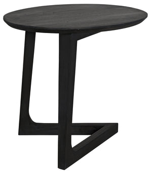 Noir Cantilever Table, Charcoal Black