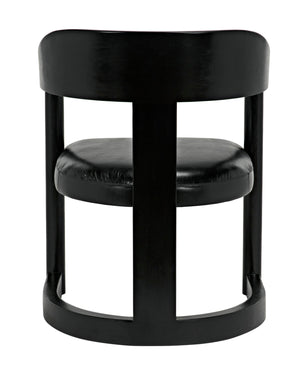 Noir Mccormick Chair, Charcoal Black