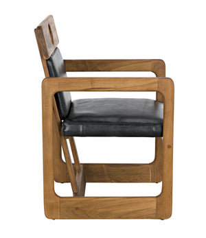 Noir Buraco Arm Chair, Teak