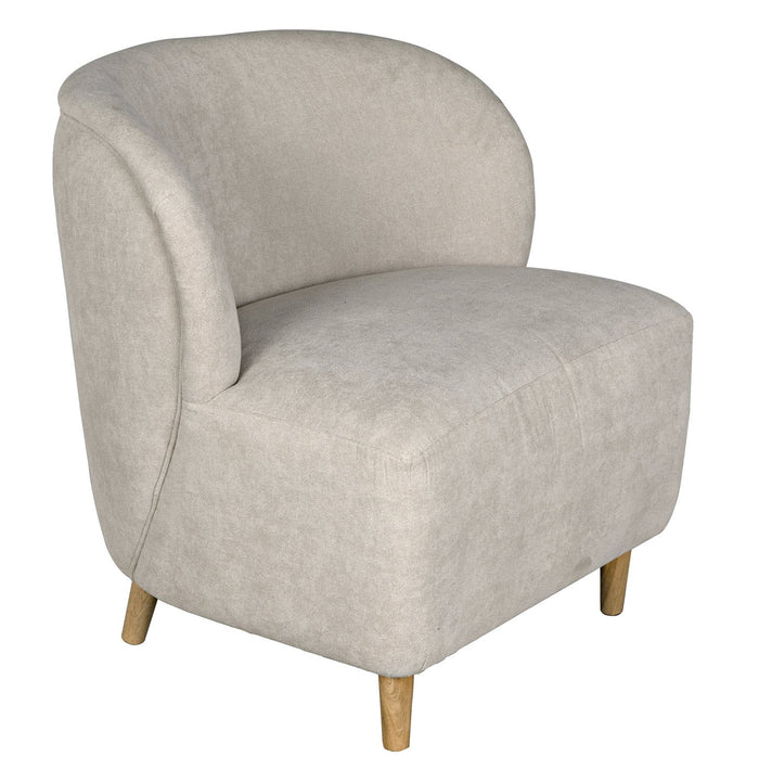 Noir Laffont Chair With Wheat Fabric