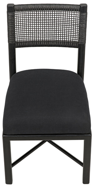 Noir Lobos Chair, Charcoal Black