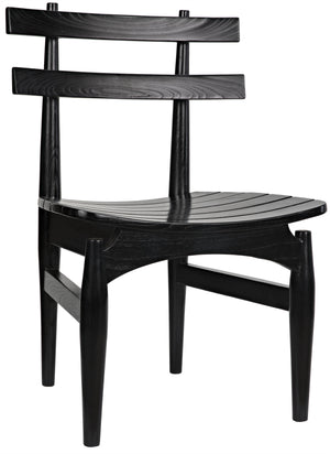Noir Azumi Chair, Charcoal Black