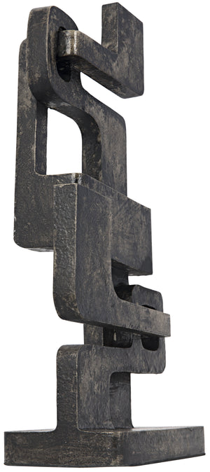 Noir Kubric Sculpture, Aluminum