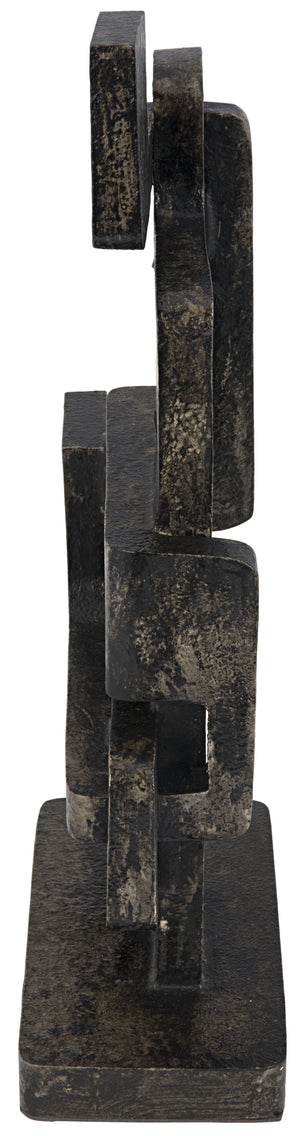 Noir Kubric Sculpture, Aluminum