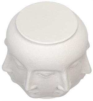 Noir Multi-Face Stool, White Fiber Cement