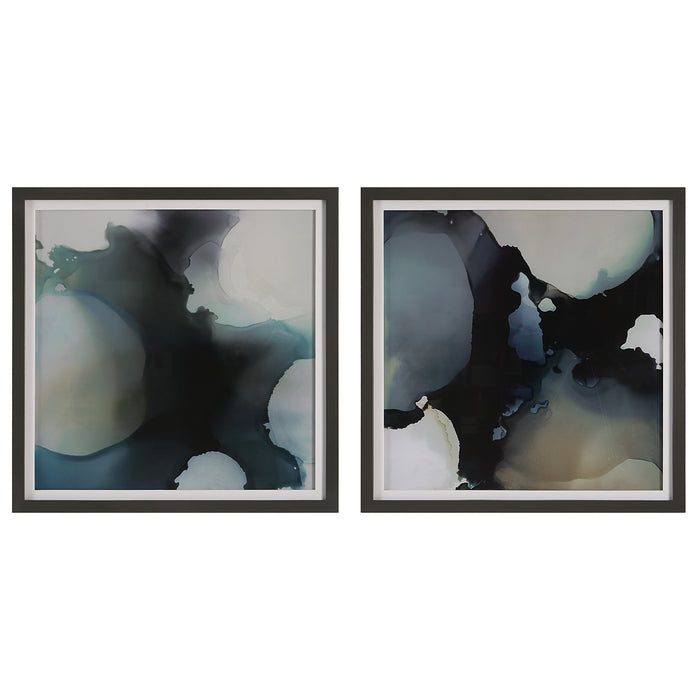 Uttermost Telescopic Abstract Framed Prints, Set/2