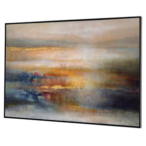 Uttermost Seafaring Dusk Hand Painted Abstract Art