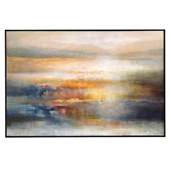Uttermost Seafaring Dusk Hand Painted Abstract Art