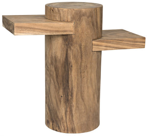 Noir Tabula Side Table, Munggur Wood