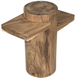 Noir Tabula Side Table, Munggur Wood