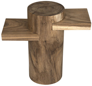 Noir Tabula Side Table, Munggur Wood