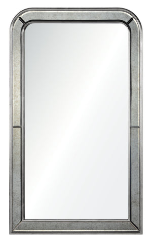 Barclay Butera for Mirror Home Phillipe Distressed Silver Leaf Mirror