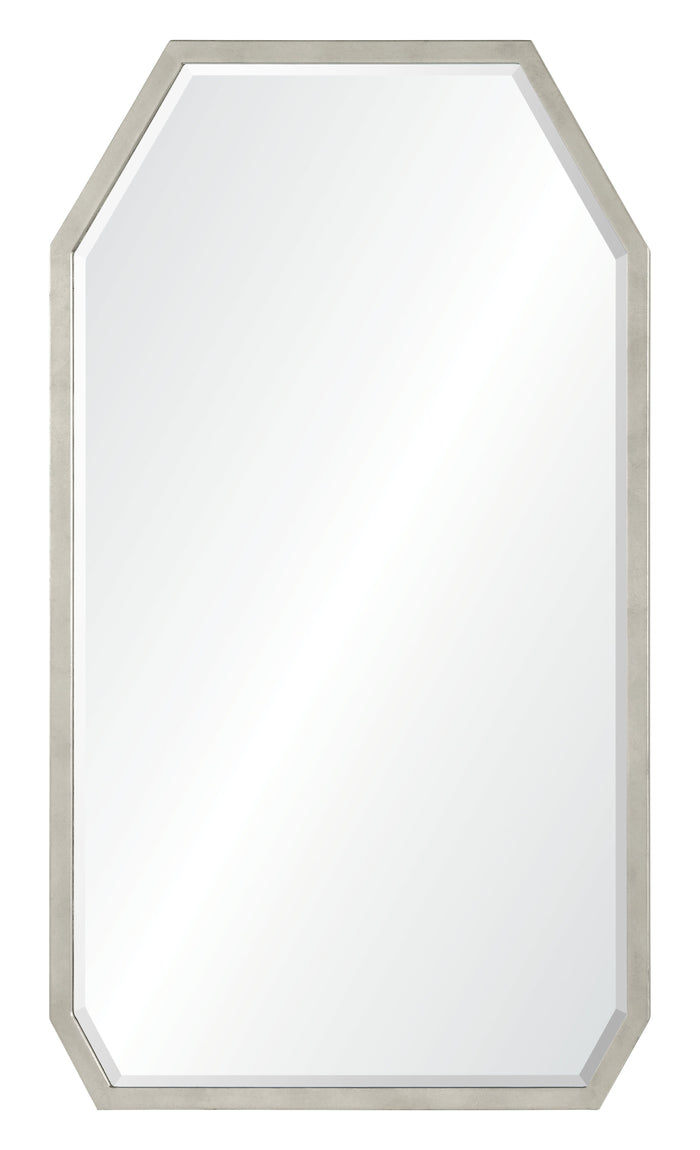 Barclay Butera for Mirror Home Distressed Silver Leaf Iron Mirror