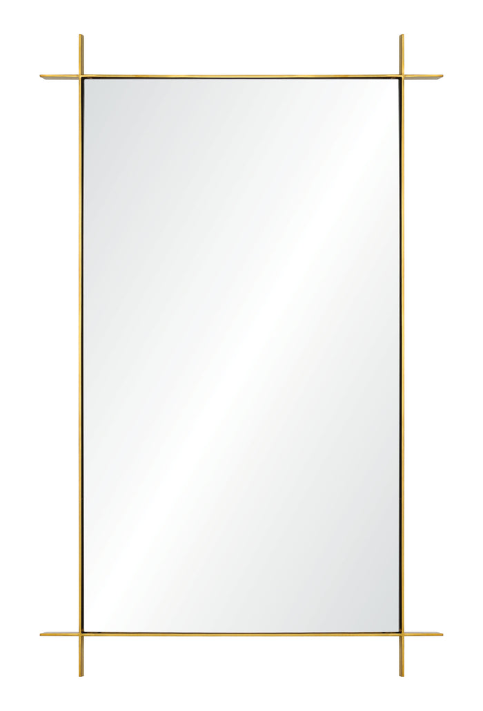 Barclay Butera for Mirror Home Burnished Brass Mirror
