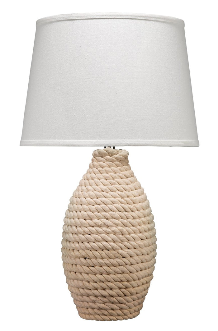 Jamie Young Rope Table Lamp with Tapered Shade