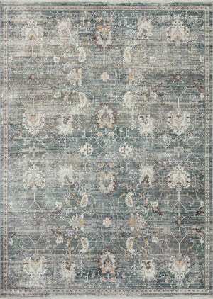 Loloi Bonney Power Loomed Lagoon / Ivory Rug