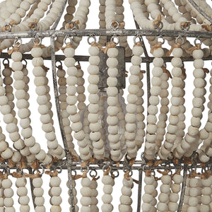 Jamie Young Blanca Chandelier in White Beads