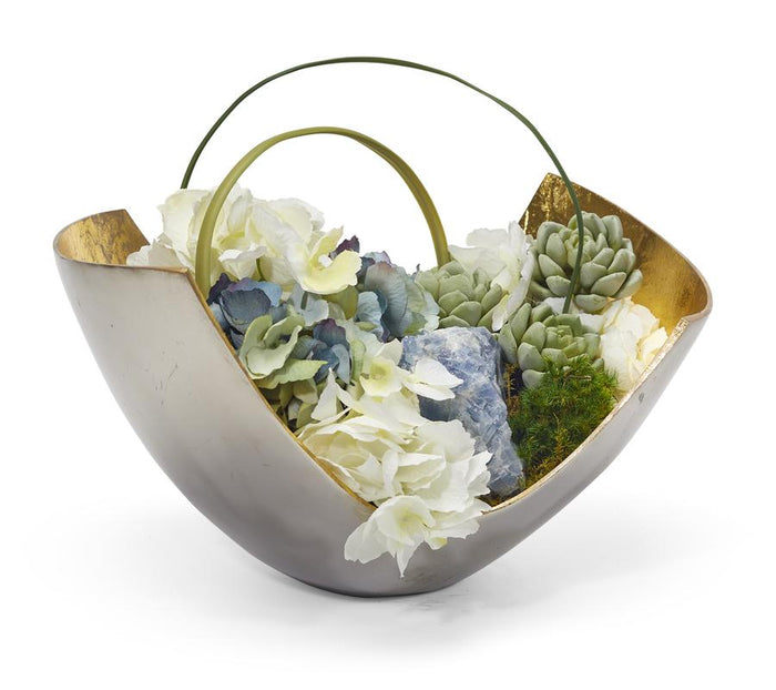 T&C Floral Company Hydrangea in Contemporary Bowl