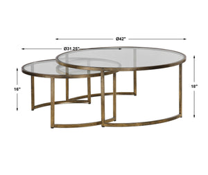 Uttermost Rhea Nested Coffee Tables S/2