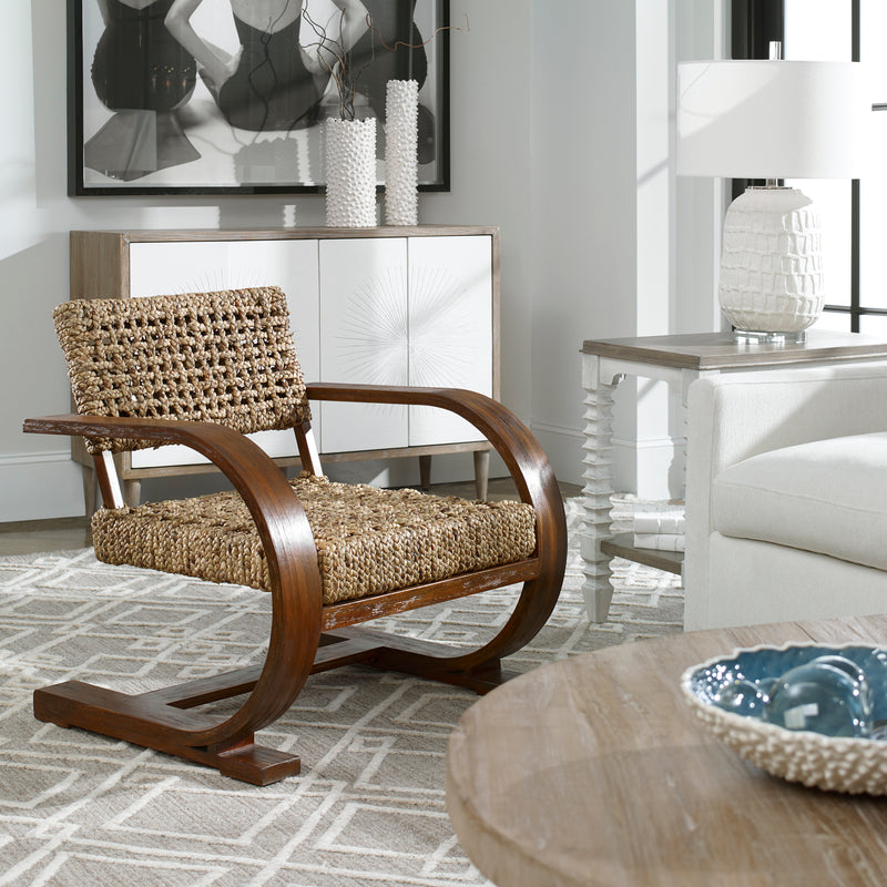Uttermost Rehema Natural Woven Accent Chair eCTURE
