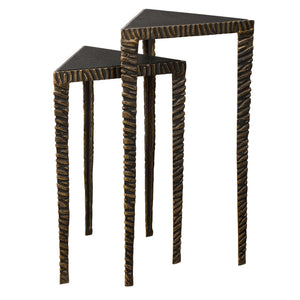 Uttermost Samiria Triangular Accent Tables, S/2