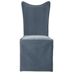 Uttermost Delroy Armless Chair, Gray, Set Of 2