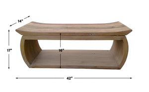 Uttermost Connor Reclaimed Wood Bench